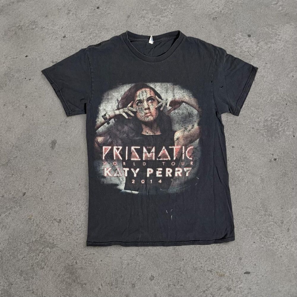 Katy Perry Prismatic World Tour 2014 Black Tee-Shirt Size Womens Small